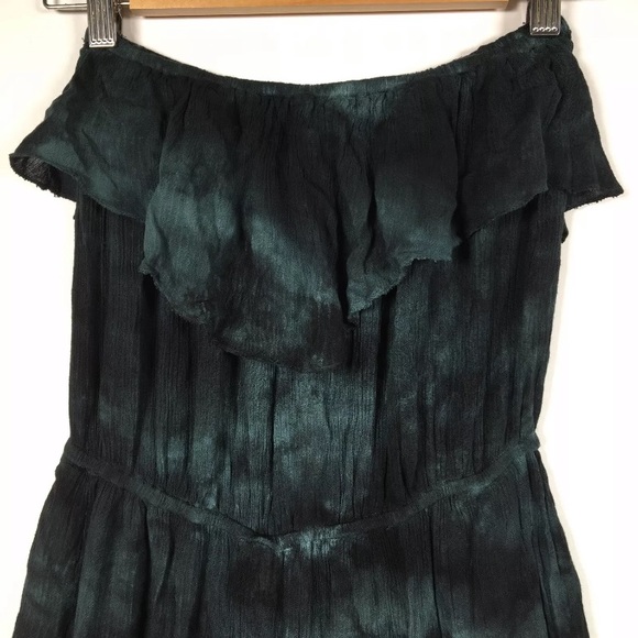 Anama Green Black Sleeveless Jumpsuit with pockets - Picture 4 of 6